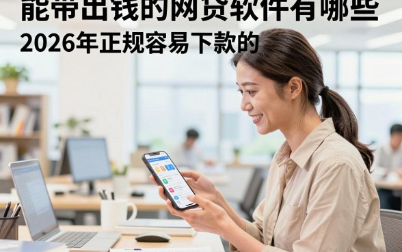 能带出钱的网贷软件有哪些，2026年正规容易下款的网贷平台推荐
