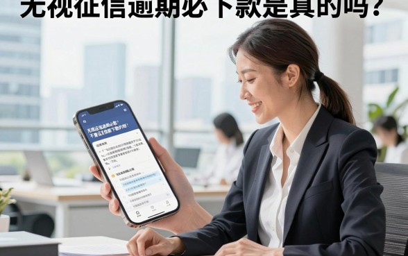 无视征信逾期必下款是真的吗?哪里有真正不查征信能下款的口子?