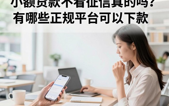 小额贷款不看征信真的吗？有哪些正规平台可以下款