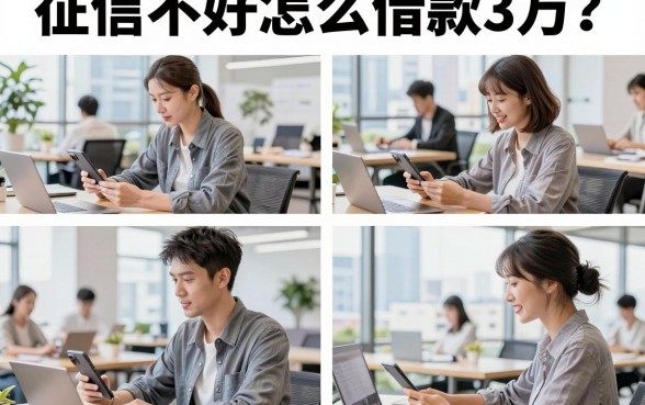 征信不好怎么借款3万?黑户急需用钱哪里可以借