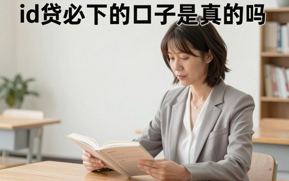 id贷必下的口子是真的吗,身份证贷款容易下款吗