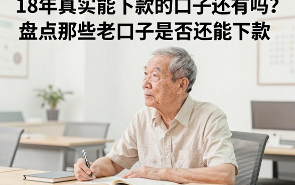 18年真实能下款的口子还有吗？盘点那些老口子是否还能下款