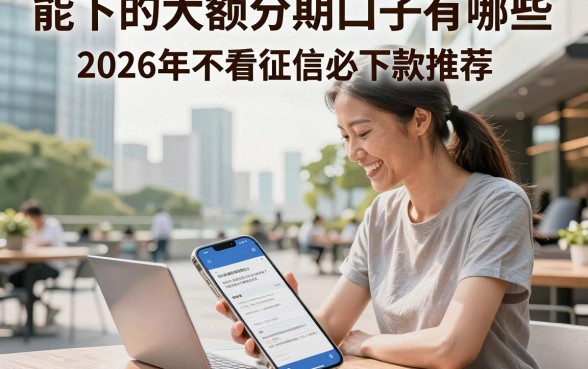 能下的大额分期口子有哪些，2026年不看征信必下款推荐