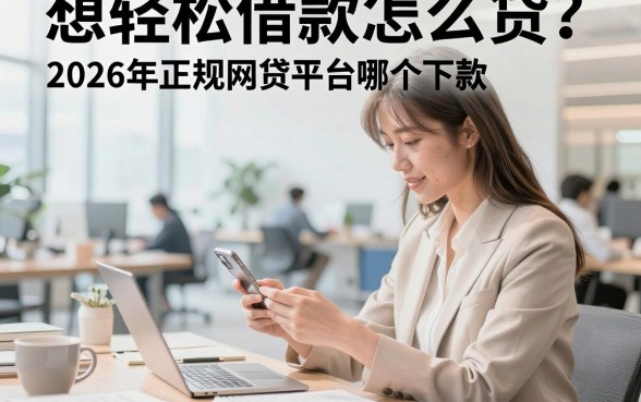 想轻松借款怎么贷?2026年正规网贷平台哪个容易下款