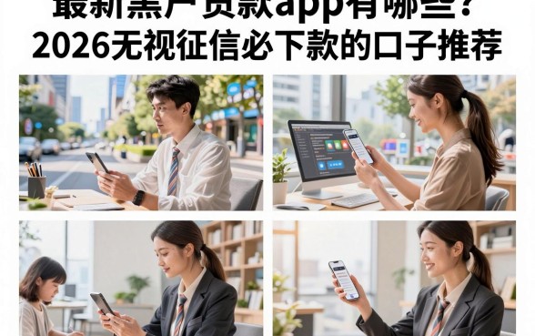 最新黑户贷款app有哪些？2026无视征信必下款的口子推荐