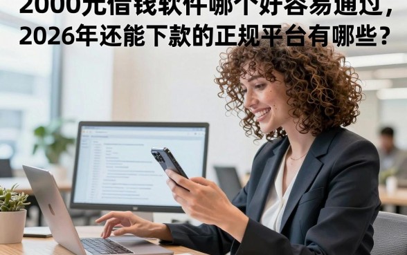 2000元借钱软件哪个好容易通过,2026年还能下款的正规平台有哪些?