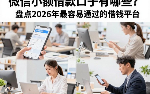 微信小额借款口子有哪些？盘点2026年最容易通过的借钱平台
