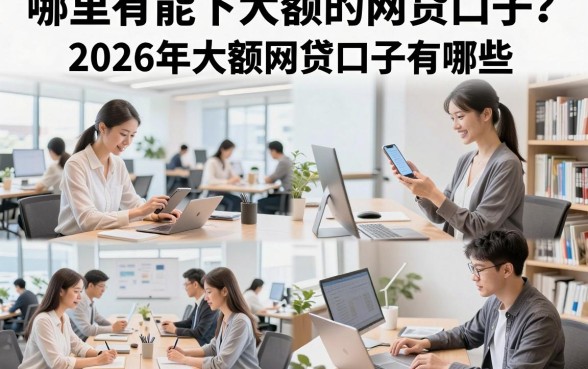 哪里有能下大额的网贷口子？2026年大额网贷口子有哪些