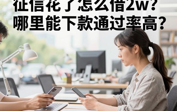 征信花了怎么借2w?哪里能下款通过率高?
