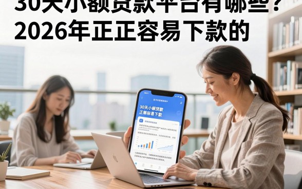 30天小额贷款平台有哪些？2026年正规容易下款的推荐