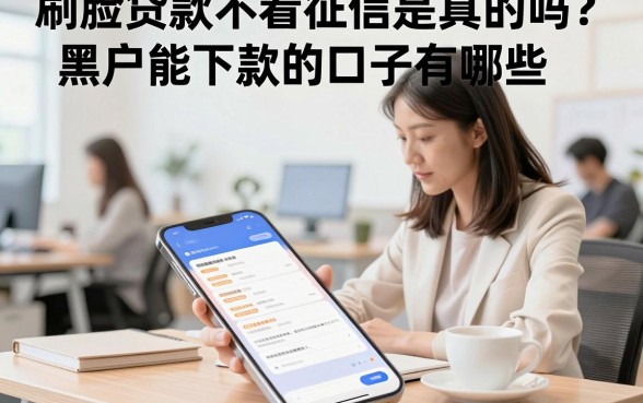 刷脸贷款不看征信是真的吗?黑户能下款的口子有哪些