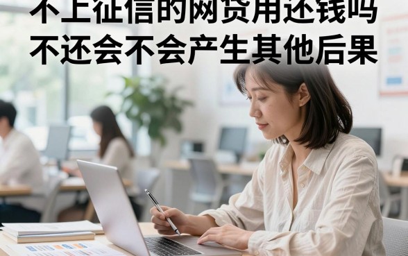 不上征信的网贷用还钱吗,不还会不会产生其他后果
