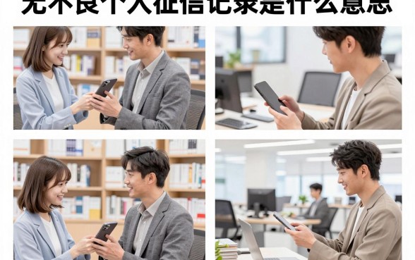 无不良个人征信记录是什么意思,如何查询个人征信记录