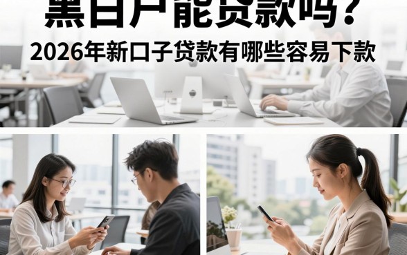 黑白户能贷款吗?2026年新口子贷款有哪些容易下款