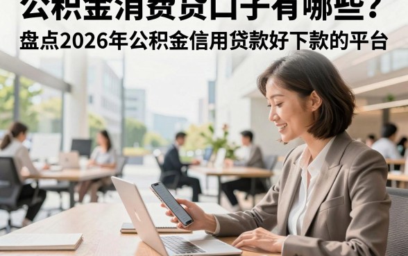 公积金消费贷口子有哪些？盘点2026年公积金信用贷款好下款的平台