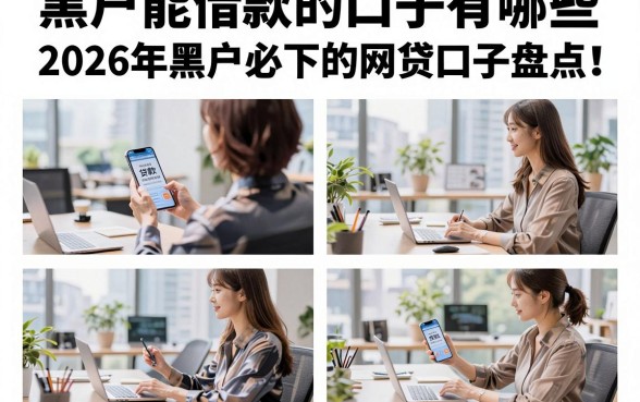 黑户能借款的口子有哪些,2026年黑户必下的网贷口子盘点