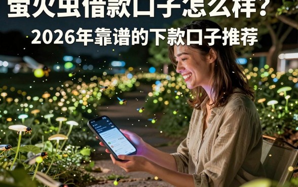 萤火虫借款口子怎么样?2026年靠谱的下款口子推荐