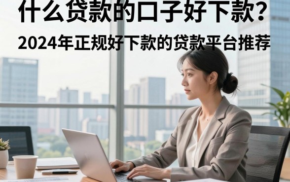 什么贷款的口子好下款？2024年正规好下款的贷款平台推荐