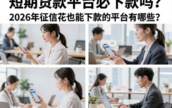短期贷款平台必下款吗?2026年征信花也能下款的平台有哪些?