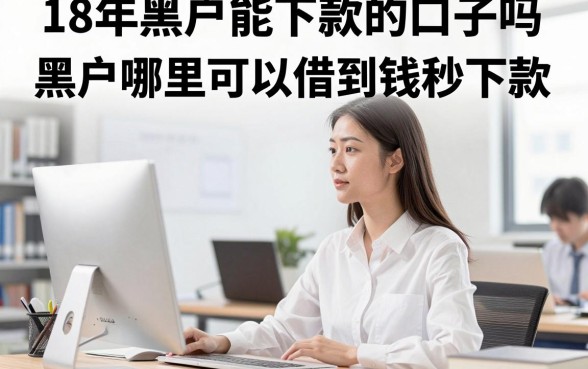18年黑户能下款的口子吗，黑户哪里可以借到钱秒下款