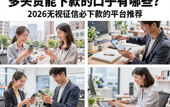 多头贷能下款的口子有哪些?2026无视征信必下款的平台推荐