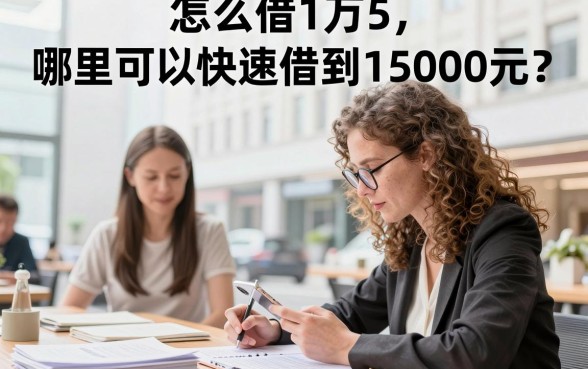 怎么借1万5,哪里可以快速借到15000元?