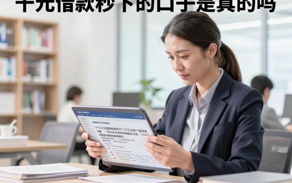 千元借款秒下的口子是真的吗，2026年正规靠谱的小额贷款平台推荐
