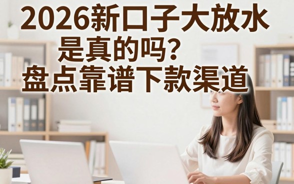 2026新口子大放水是真的吗?盘点靠谱下款渠道