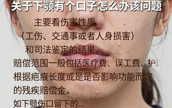 下颚有口子如何赔偿的？下颚伤口赔偿标准是多少