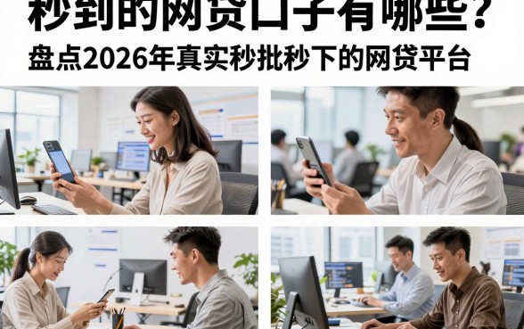 秒到的网贷口子有哪些？盘点2026年真实秒批秒下的网贷平台