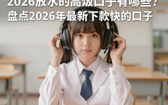 2026放水的高炮口子有哪些？盘点2026年最新下款快的口子