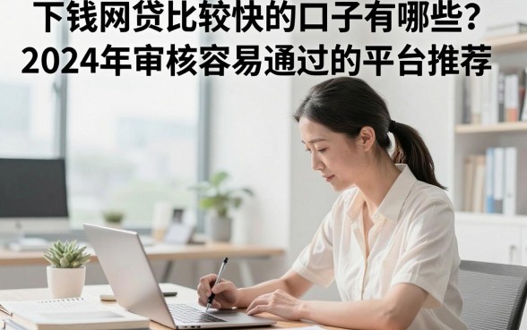 下钱网贷比较快的口子有哪些?2024年审核容易通过的平台推荐