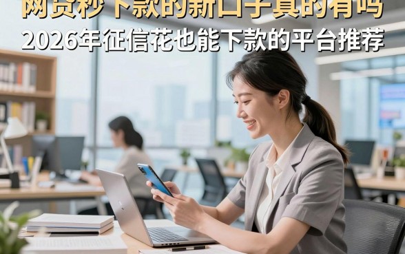 网贷秒下款的新口子真的有吗，2026年征信花也能下款的平台推荐