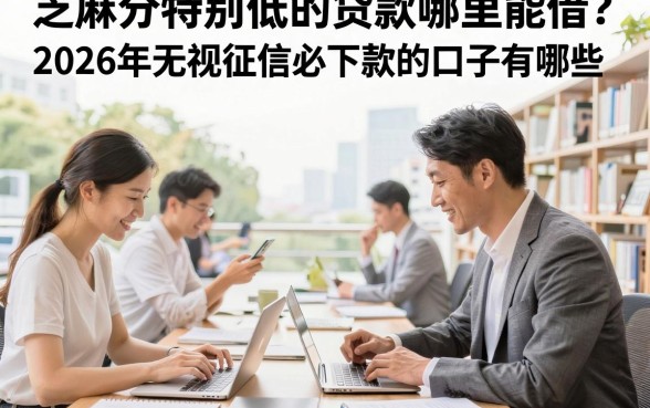 芝麻分特别低的贷款哪里能借?2026年无视征信必下款的口子有哪些