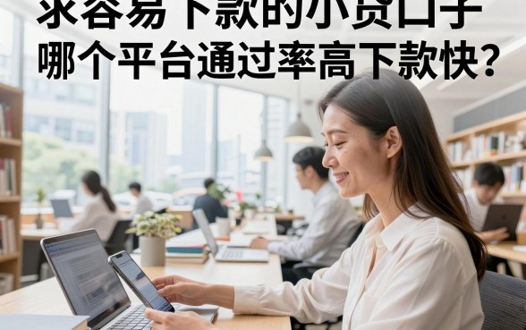 求容易下款的小贷口子,哪个平台通过率高下款快?