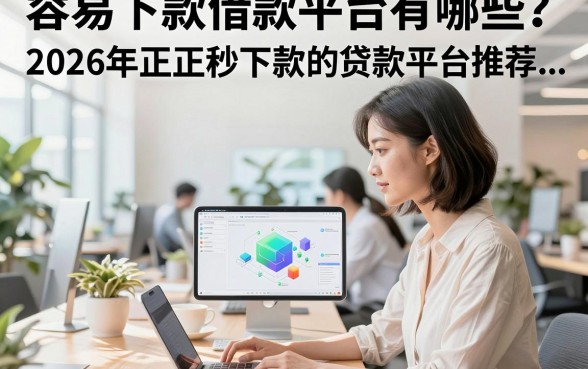 容易下款借款平台有哪些?2026年正规秒下款的贷款平台推荐