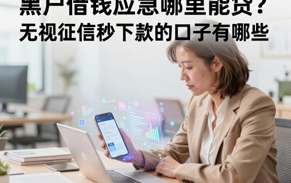 黑户借钱应急哪里能贷?无视征信秒下款的口子有哪些