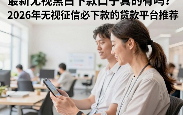 最新无视黑白下款口子真的有吗?2026年无视征信必下款的贷款平台推荐