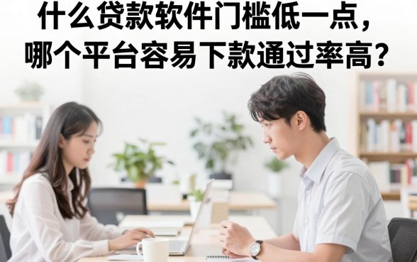 什么贷款软件门槛低一点，哪个平台容易下款通过率高？