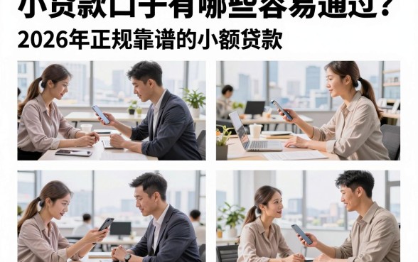 小贷款口子有哪些容易通过?2026年正规靠谱的小额贷款推荐