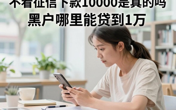 不看征信下款10000是真的吗，黑户哪里能贷到1万