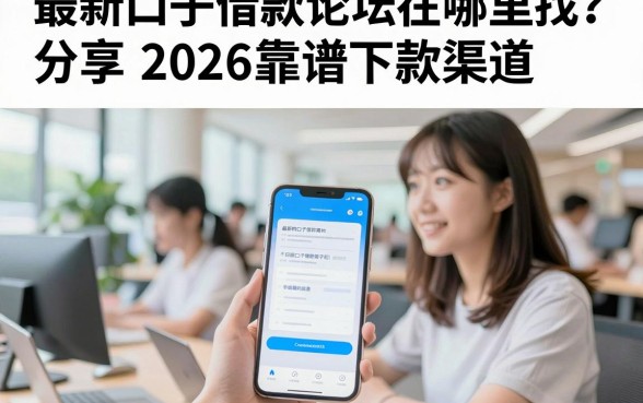 最新口子借款论坛在哪里找？分享2026靠谱下款渠道