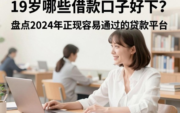 19岁哪些借款口子好下？盘点2024年正规容易通过的贷款平台