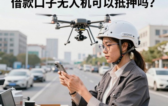 借款口子无人机可以抵押吗?2026无人机抵押贷款正规平台推荐