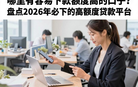 哪里有容易下款额度高的口子?盘点2026年必下的高额度贷款平台