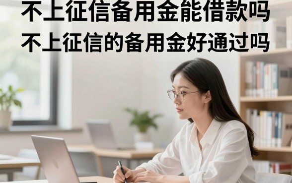 不上征信备用金能借款吗，不上征信的备用金好通过吗