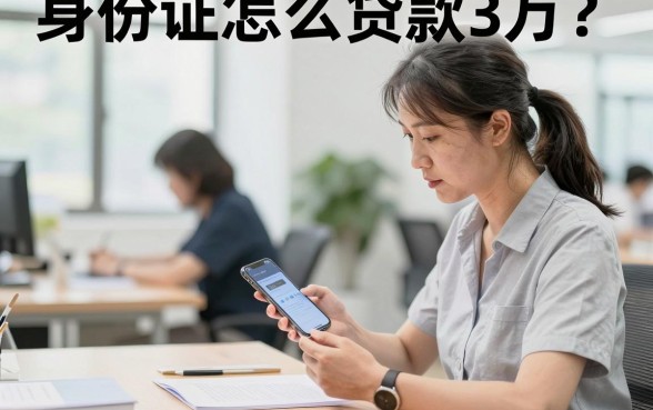 身份证怎么贷款3万？凭身份证小额贷款正规渠道有哪些