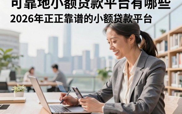 可靠地小额贷款平台有哪些，2026年正规靠谱的小额贷款平台推荐