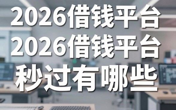 2026借钱平台秒过有哪些，2026年哪些借钱平台容易秒下款