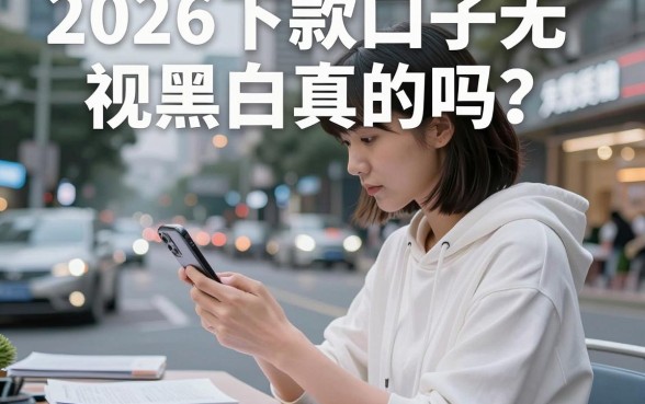 2026下款口子无视黑白真的吗？有哪些靠谱的推荐？